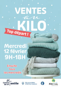 Ventes au kilo au centre de tri textile