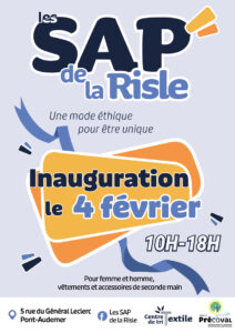 les Sap' de la Risle boutique du centre de tri textile du Précoval à Pont-Audemer